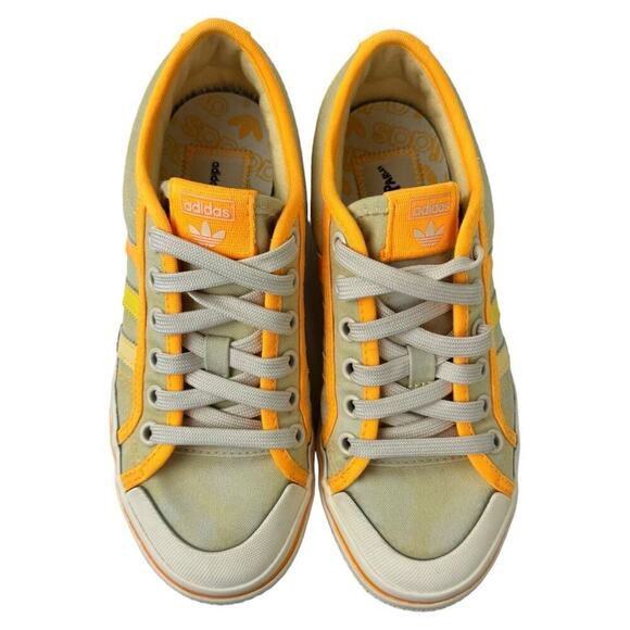 Adidas Nizza Platform Parley Women Shoe Yellow Tint Orange Sneaker Trainer SZ 5 - Picture 3 of 16